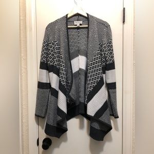 Wrangler Patterned Waterfall Cardigan {M}